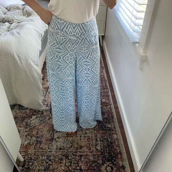 High-waisted Printed Wide Leg Pants - Picture 6 of 10